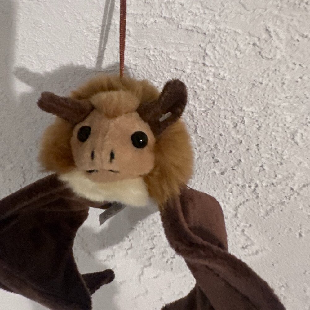 Cute Hanging Bat Plush Stuffed Animal Bendable Wings Texas Souvenir - Picture 6 of 12